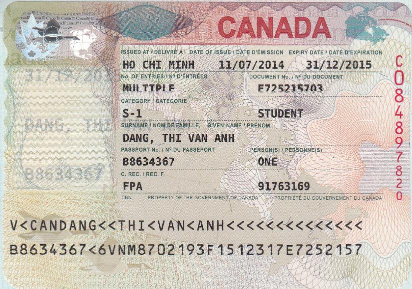 Chúc mừng Đặng Thị Vân Anh đã được cấp visa du học Canada
